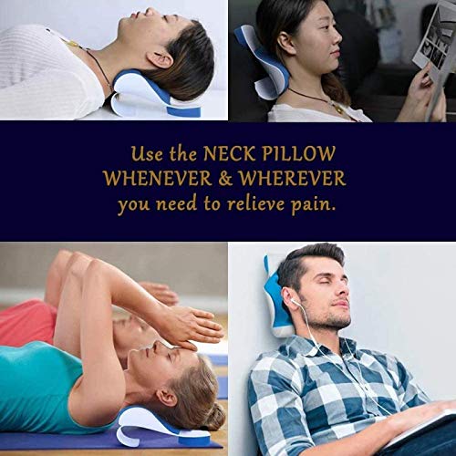 Chiropractic Pillow,Neck and Shoulder Pain Relief Support Relaxer Cervical Pillow Massage