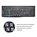 [2PCS Pack] FORITO Japanese Keyboard Stickers, Japanese Keyboard Stickers Black Background with White Lettering for Computer (Japanese)