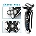 Electric Razor for Men, Aoohe 3 in 1 5D Rotary Floating Heads Washable Rechargeable Wet and Dry Shaver with Nose Trimmer Head and Sideburns Cutter