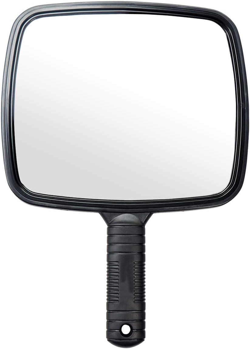 specchio a mano per il taglio di capelli