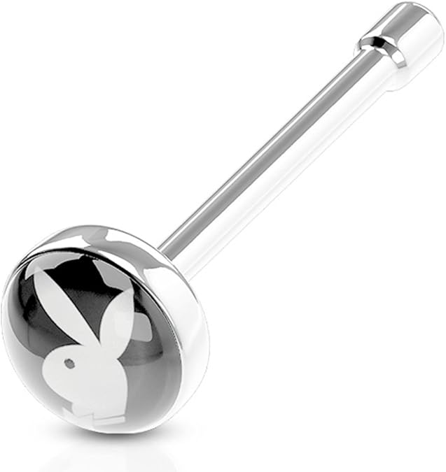 Playboy Bunny 20G Nose Rings Studs Bone Piercings 1/4