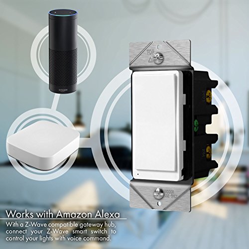 ENERWAVE ZWave Plus Switch, ZWave Switch, Smart Light Switch with