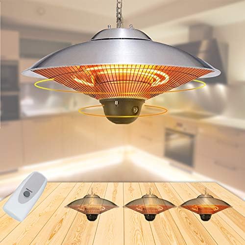 EPROSMIN Electric Patio Heater 1500W Ceiling Outdoor Heater,Hanging