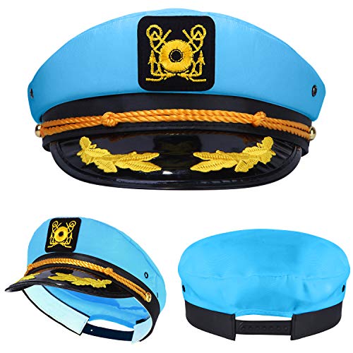 SATINIOR 4 Pieces Neon Captain Hats 