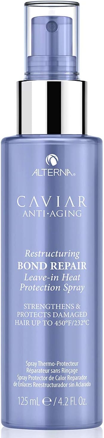 Caviar Anti-Aging Restructuring Bond Repair Leave-in Heat Protection Spray, 4.2 Ounce