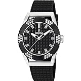 Festina Women's Dream F16563/3 Black Rubber Quartz Watch with Black Dial