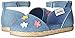 Carter's Girls' Brea Espadrille Mary Jane Flat, Blue, 5 M US Toddler