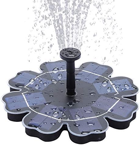 お気に入 太陽 噴水ポンプ 2 5w バードバス 噴水 池ポンプ アウトドア 庭 フローティング 水の特徴 プール 水槽用の水循環 4つのノズルが含まれています 魚の水槽