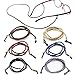Kenkio 6 Pieces PU Leather Eyeglass Strap Eyeglass Chain Eyeglass Cords Retainer
