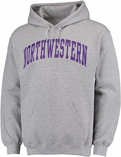 Northwestern University Printed Arched Grey Pullover Hoodie