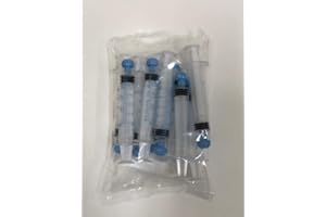 Easy Glide 5ml 5cc Oral Syringe, Caps Included, Great for Oral Medicine and Home Care, 10 Count