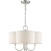 Livex Lighting Solstice 4 Light Brushed Nickel Chandelier