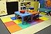 We Sell Mats Multi Color 36 Sq Ft (9 assorted tiles + borders) Foam Interlocking Anti-fatigue Exercise Gym Floor Square Trade Show Tiles