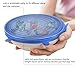 Silicone Stretch Lids Durable Reusable 12 PCS Blue Food Save Cover Heat Resisting Freezable Microwavable Multi-Size Silicone Seal Bowl Cover Kitchen Storage Organization Set For Bowls Cups Pot (2 Set)