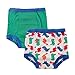 Luvable Friends 2-Pack Water Resistant Training Pants, Green Dinosaurs, 4T