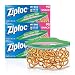 Ziploc Snack Bags, Easy Open Tabs, Ideal for packing cookies, fruits, vegetables, chips and more, 90 Count, Pack of 3