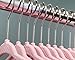 Juvale 50 Pack Pink Velvet Baby Clothes Hangers for Closet Storage, Children's Nursery, Kid's Closet, Ultra Thin and Slip-Resistant (11 in) - Pink Velvet Hangers