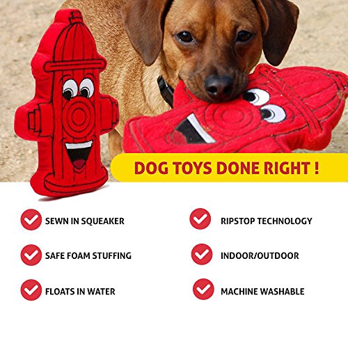PrideBites-Dog-Squeak-Toys-Dog-Toy-Made-of-Durable-Fleece-55-lb-Pull-Pressure-Soft-Foam-Stuffing-IndoorOutdoor-Machine-Washable-Floats-in-Water-As-Seen-on-ABC-Shark-Tank