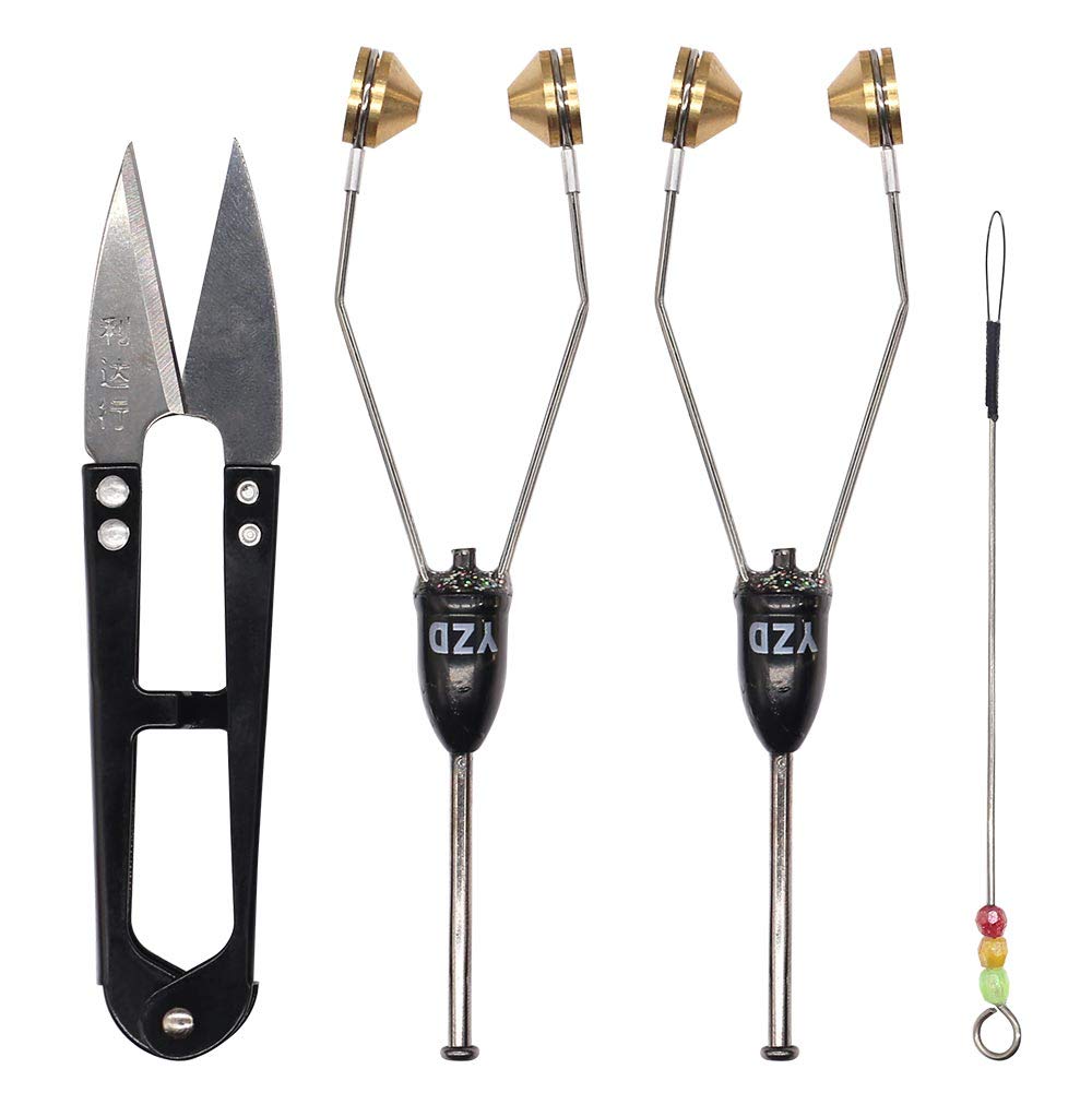 YZD Fly Tying Bobbins Tools 2 Pack Super Smooth Bobbins with Bobbin Threader Fly Tying Tool Fly Fishing Tying Flies Lure Making Accessories (2 Bobbins with 1 Threader)