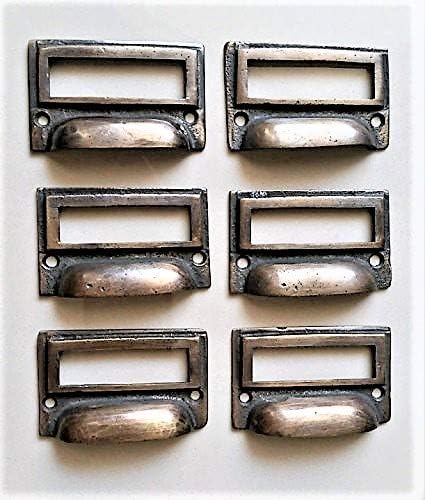 Amazon Com 6 Vintage Antique Style Tarnished Brass File