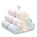 Soft Organic Washcloth Towels for Baby COMBABY 100% Natural Bamboo Bath Washcloths,Perfect for Sensitive Baby Skin, 6 Pack 10