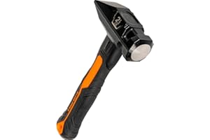 Klein Tools H80602 Sledge Hammer, 2-1/2 Pound Blacksmith Hammer with Fiberglass Handle and Wedge Face, Shock-Resistant Design for Striking and Demolition, Includes Lanyard Hole