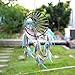 SOLEDI Dream Catcher Blue 45cm^14.5cm Handmade Traditional Circular Net Home Decor Wall Car Hanging Ornament Gift