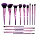 Makeup Brush Set, DUcare 15Pcs Makeup Brushes Premium Synthetic Hair Purple Foundation Blending Blush Face Eyeliner Shadow Brow Concealer Lip Brush Set