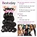 Bestsojoy Peruvian Virgin Hair 4 Bundles Body Wave 10A Unprocessed Peruvian Body Wave Hair Weft 100% Human Hair Weave Extensions (18 20 22 24)
