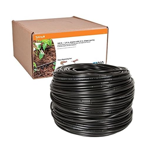 DIG SH512 1/4" Drip Line .5 GPH Every 12" Black Self Feed Box, 500