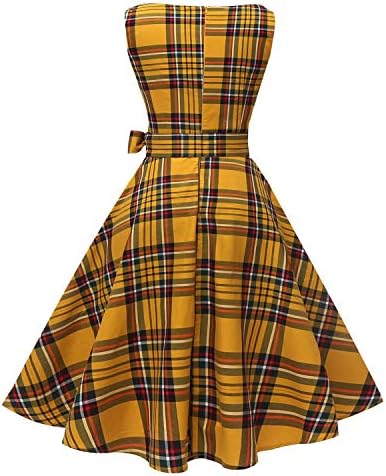 Hanpceirs Women's Boatneck Sleeveless Swing Vintage 1950s Cocktail Dress 2 Hanpceirs Women's Boatneck Sleeveless Swing Vintage 1950s Cocktail Dress