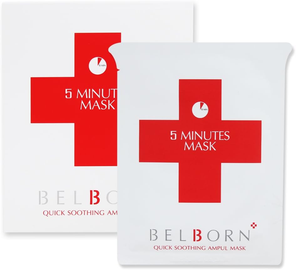 Belborn 5 Minutes Quic Soothing Ampul Face Mask Sheet 28g x 10ea