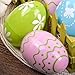 Valery Madelyn 24ct 3.15 inch Joyful Toy Easter Eggs Fillers Hunt Assorted Color for Kids and Party Decoration