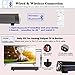 [New 2019 Upgraded] ASIYUN 2 X 5W Mini Bluetooth Sound Bar, Wired and Wireless Home Theater Audio for Cell Phone/Tablet/Projector and Support TV with AUX/RCA Output (Remote Control Included)thumb 4