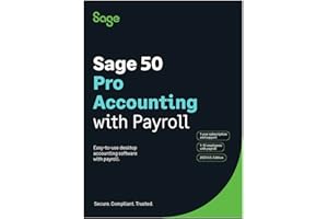 SAGE SOFTWARE Sage 50 Pro Accounting 2023 U.S. with Payroll 1-Year Subscription Small Business Accounting Software