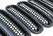 Danti 7PC Black Front Grill Mesh Grille Insert Kit for Jeep Wrangler JK JKU Sports Sahara Freedom Rubicon X & Unlimited X 2/4 Door 2007-2016 (Black)