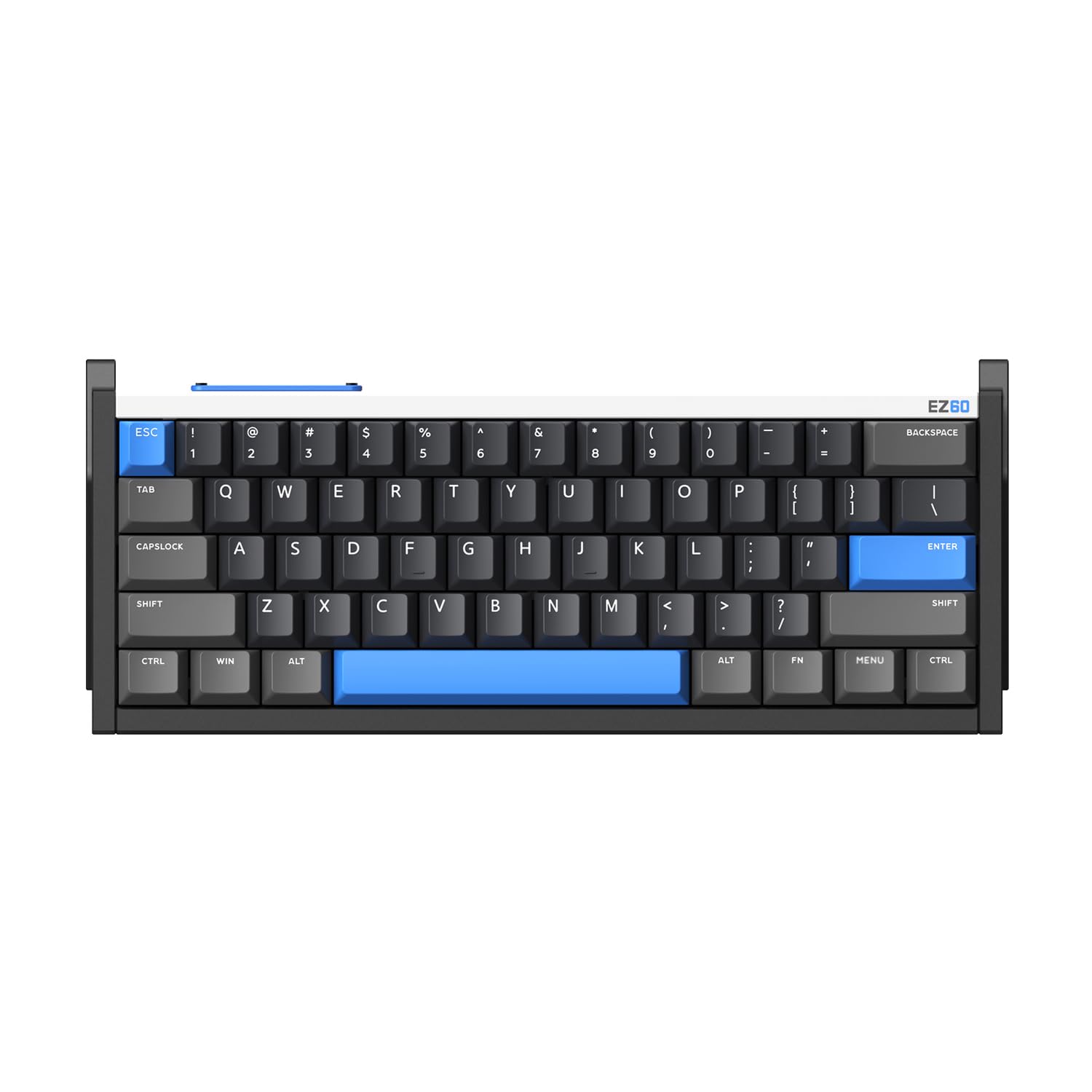 Photo 1 of IQUNIX EZ60 Gaming Keyboard, 60% RGB Mechanical Keyboard, 61 Keys with Magnetic Jade Switches, Rapid Trigger, Adjustable Actuation, Double Shot PBT Keycaps, for Win/Mac Laptop PC