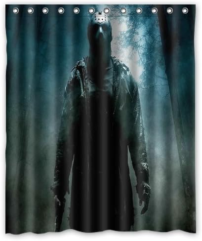 Horror Polyester Fabric Shower Curtain 60x72 Inch