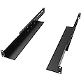 JINGCHENGMEI 1U Universal 4-Post Rack Mount Server Shelf Rails for Dell Compaq HP IBM APC - 16.5-29.5 Inches Adjustable Depth-110 lbs Capacity (16.5-29.5" Rails)