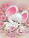 KOTWDQ DIY 5D Diamond Painting Rabbit by Number Kits Diamond Embroidery Paintings Pictures Arts Craft for Home Wall Decor, Full Drill 12 x 16 Inch