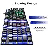 UK Layout Gaming Keyboard and Mouse Sets Rainbow Backlit Ergonomic Usb Gaming Keyboard + 2400DPI 6 Buttons Optical…