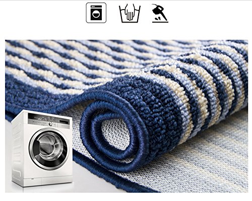 image for Ustide Kitchen Rug Set,kitchen Floor Rug Washable Floor Runner Stripe 