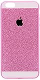iPhone 6 Plus Case , Luxury Hybrid TPU Hard Shiny Bling Glitter Sparkle With Crystal Rhinestone Cover Case Pink