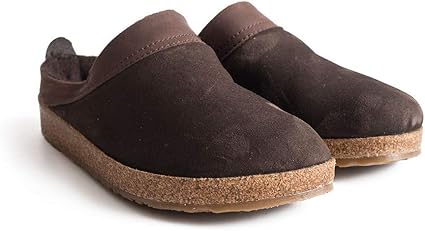 haflinger leather clogs womens