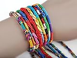 Creazy® 50Pcs Wholesale Jewelry Lot Braid Strands Friendship Cords Handmade Bracelets