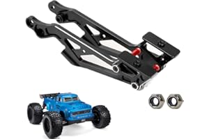 UURCSKY Aluminum RC Wing Mount for Arrma Kraton 6S BLX,Outcast 6S BLX，Typhon 6S BLX,Notorious 6S BLX,Talion 6S BLX,Adjustable Hops Up Upgrades Parts,Replacement of # AR320347(Black)