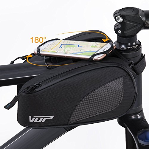 image for VUP Bike Bag for Top Tube, Bicycle Front Tube Frame Bags w/Open-face 1