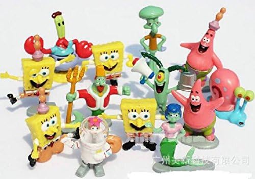 Classic Pop Anime Figure 13 Pcs/Set PVC SpongeBob Action Figures Cute Toys For Children