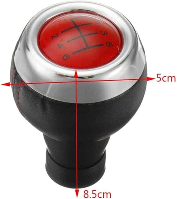 6-Gang Schaltknauf Für Focus - Kunstleder Schalthebel Mit Stylischem Design