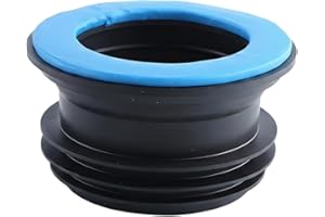 Better Than Wax Toilet Seal Ring Thicken Wax-Free Toilet Bowl Gasket Flange Rubber Rings for Isolating Odor Leak Proof Black